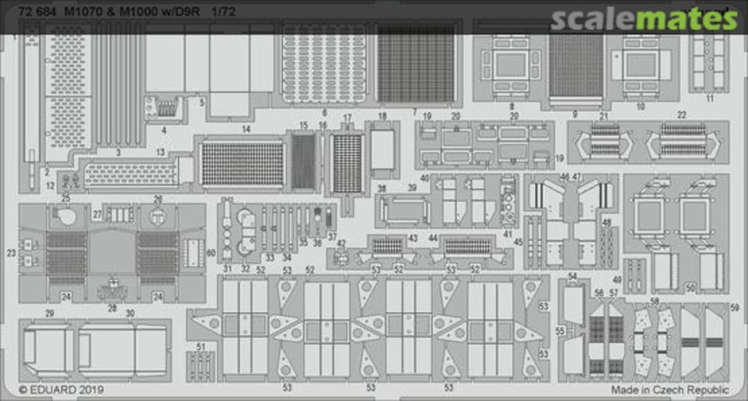 Boxart M1070 & M1000 w/D9R 72684 Eduard