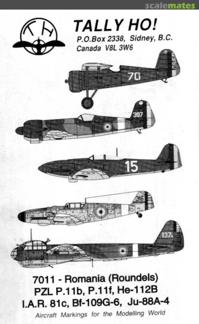 Boxart Romanian Air Force Roundels 7011 Tally Ho! (Canada)