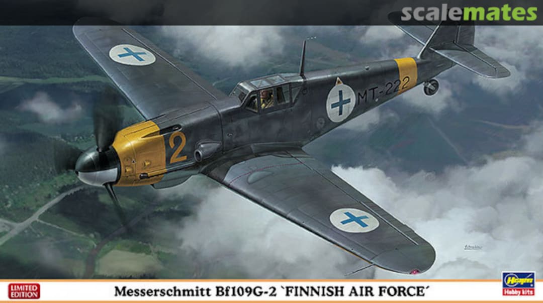 Boxart Messerschmitt Bf109G-2 `Finnish Air Force´ 07329 Hasegawa