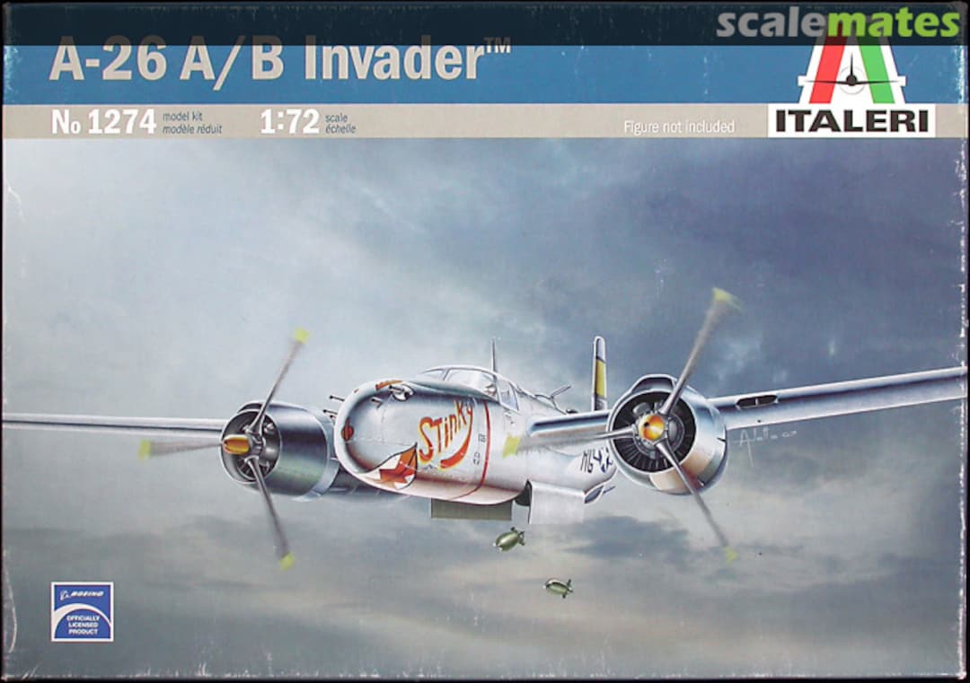 Boxart A-26 A/B Invader 1274 Italeri