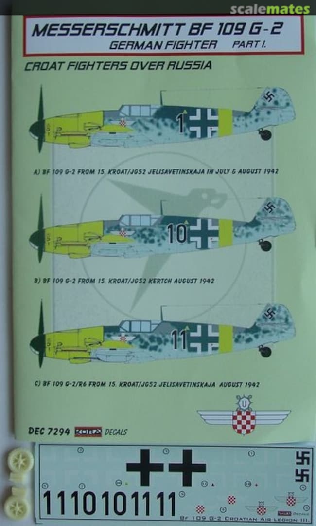 Boxart Messerschmitt Bf 109 G-2 DEC7294 Kora Models