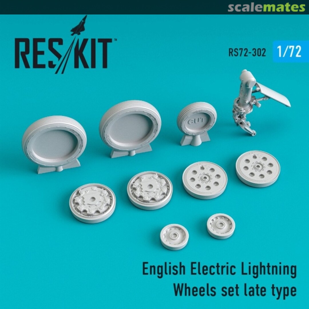 Boxart EE Lightning - wheels set (late) RS72-0302 ResKit