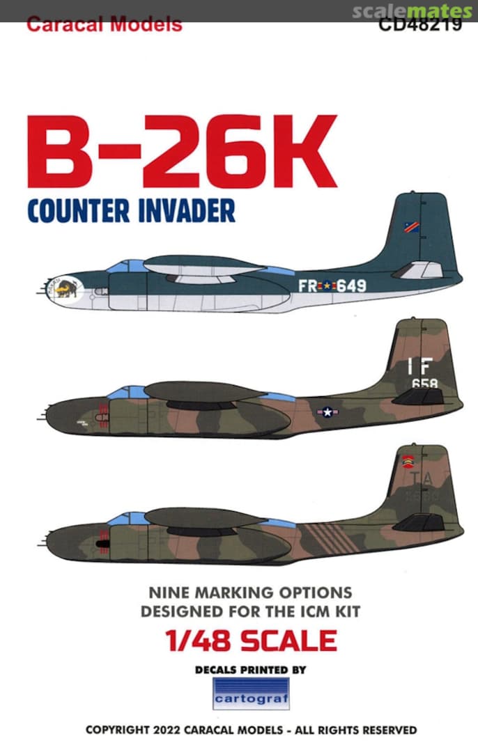 Boxart B-26K Counter Invader CD48219 Caracal Models