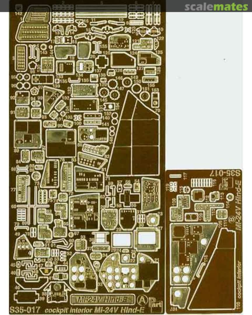 Boxart Mi-24V Hind-E - Cockpit Interior S35-017 Part