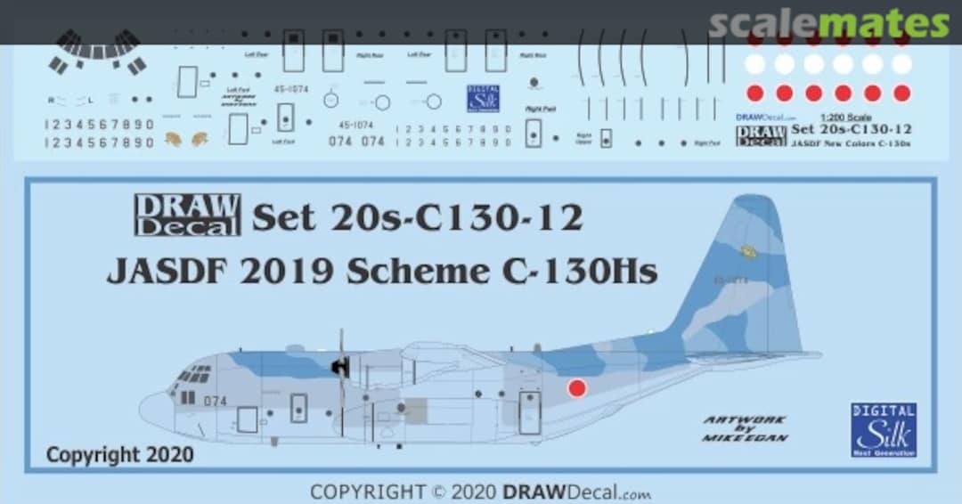 Boxart JASDF 2019 Scheme C-130Hs 20-C130-12 Draw Decal