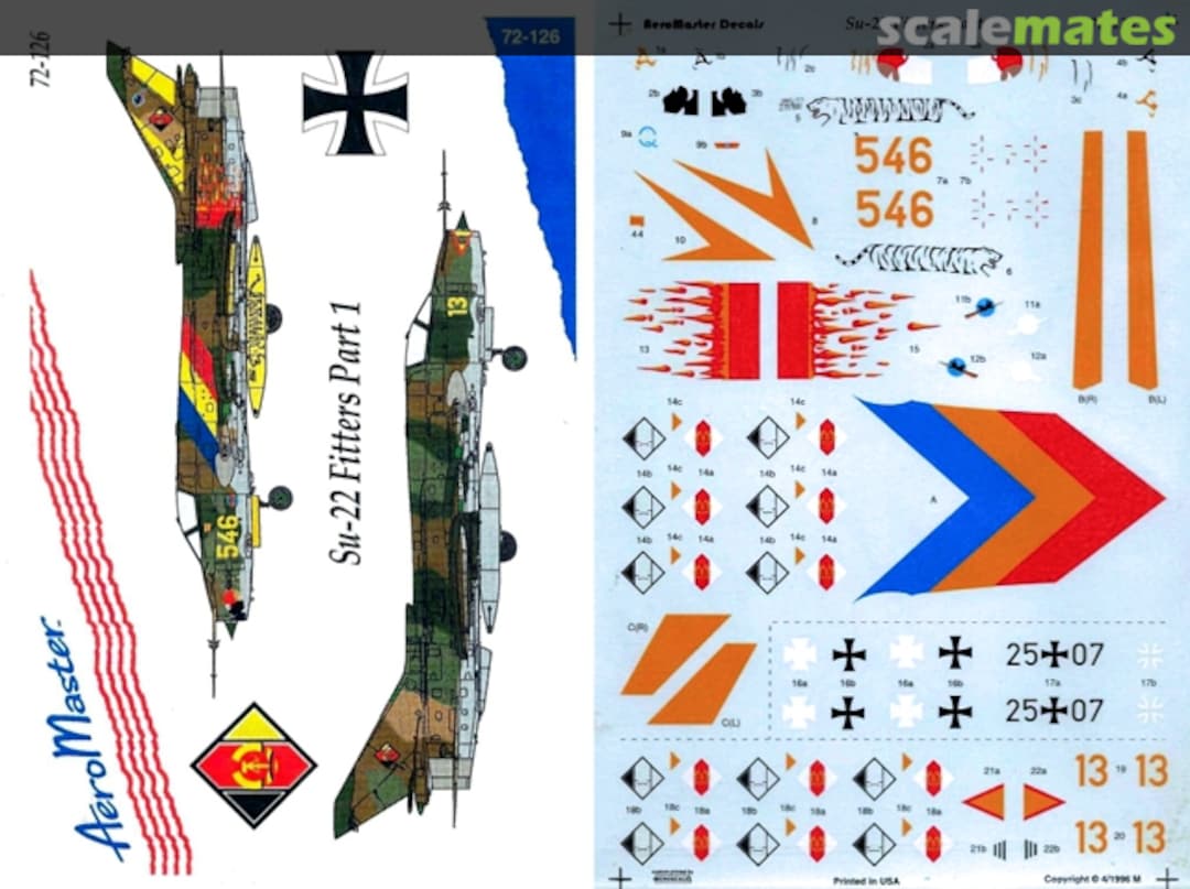 Boxart Su-22 Fitters Part 1 72-126 AeroMaster