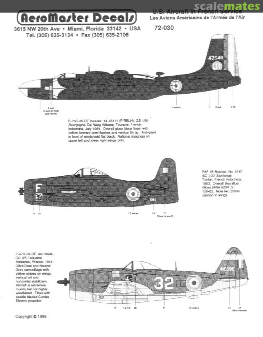 Boxart US Aircraft in French Service 72-030 AeroMaster