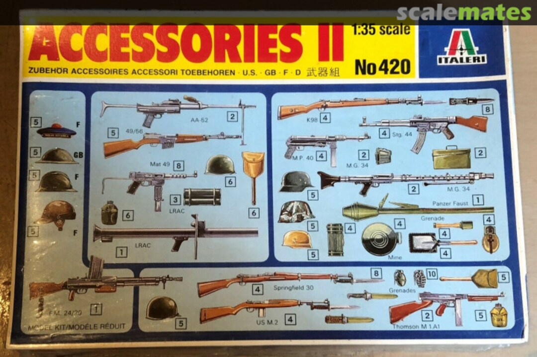 Boxart Accessories II 420 Italeri