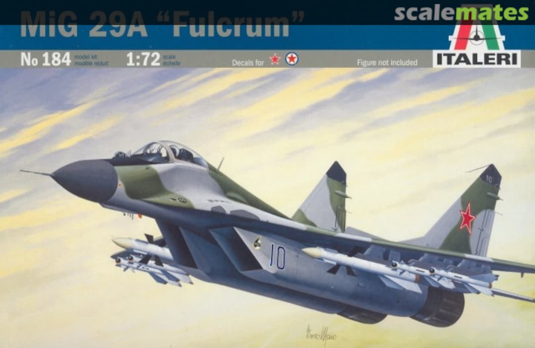 Boxart MiG 29A "Fulcrum" 184 Italeri