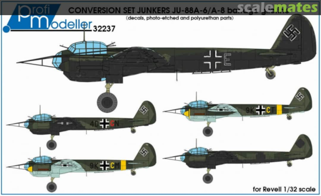 Boxart Junkers Ju 88A-6/Ju 88A-8 barrage balloon cutter/guillotine 32237 Profimodeller