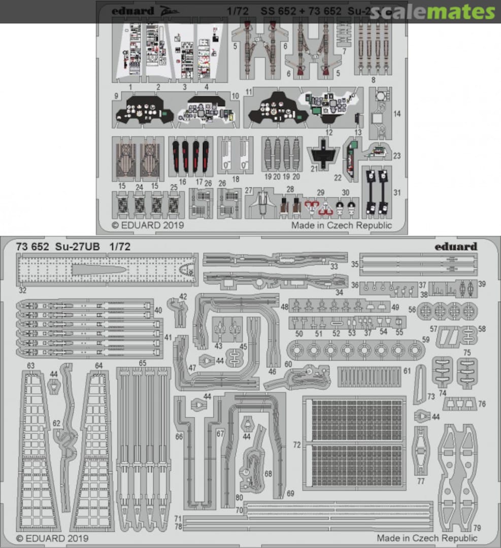 Boxart Su-27UB Zvezda 73652 Eduard