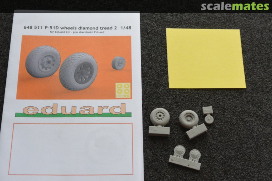 Contents P-51D wheels diamond tread 2 648511 Eduard