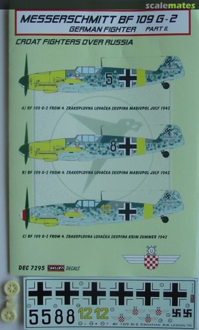 Boxart Messerschmitt Bf 109 G-2 DEC7295 Kora Models