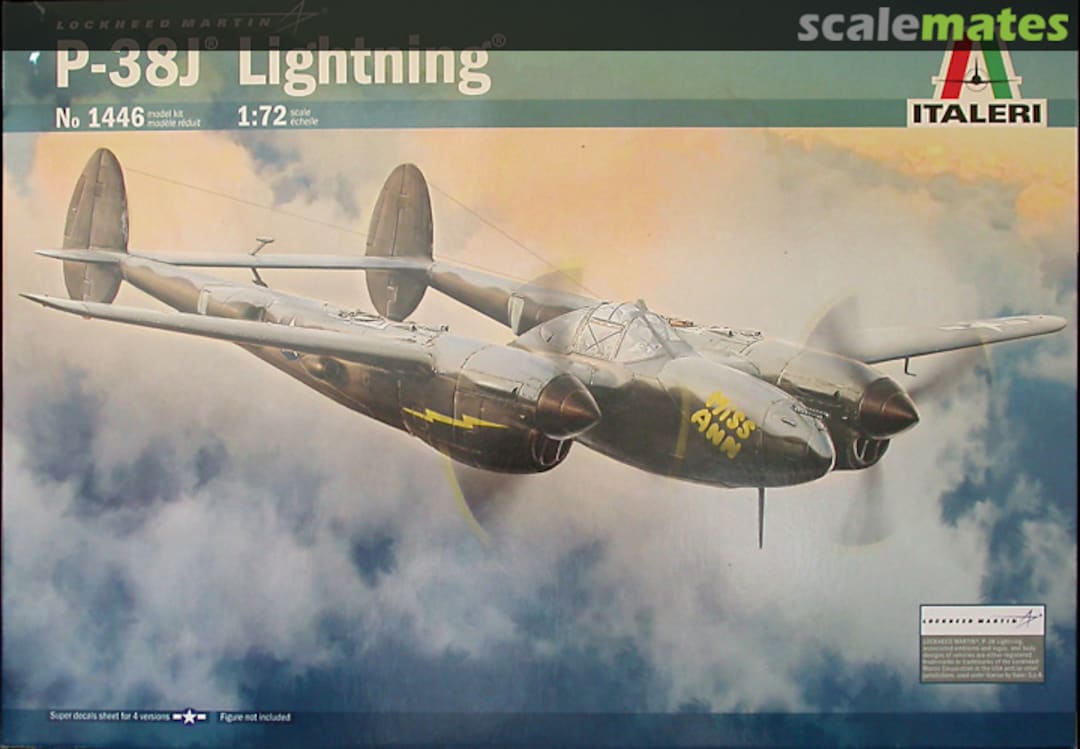 Boxart P-38J Lightning 1446 Italeri