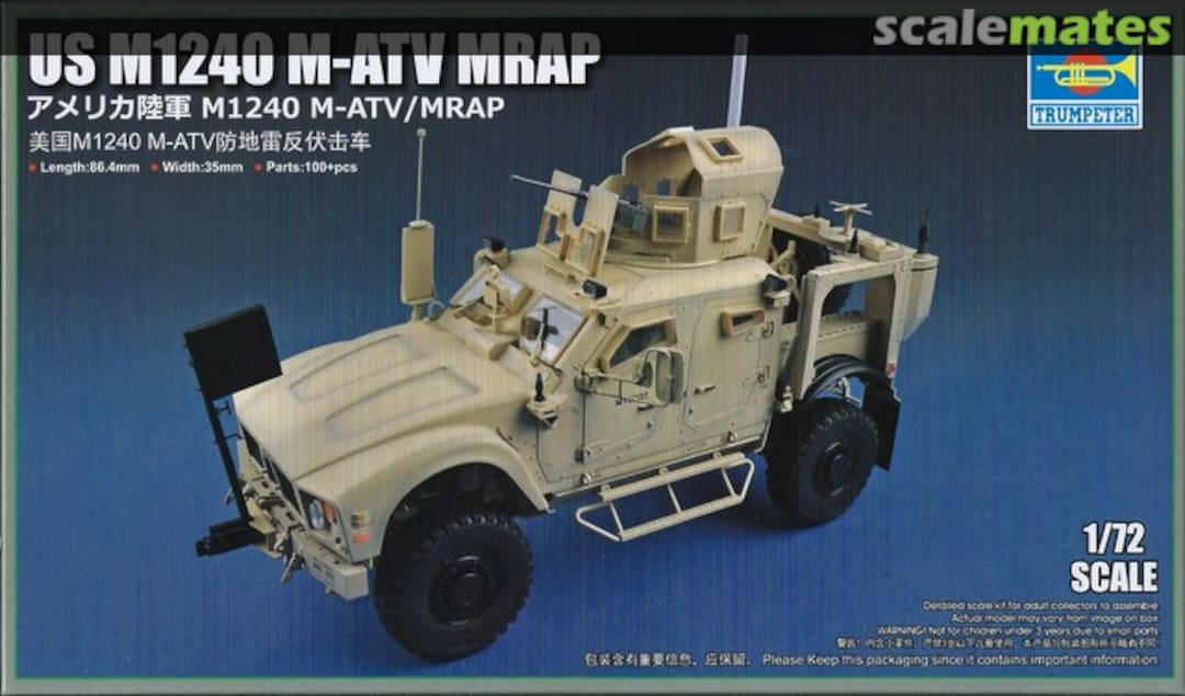 Boxart M1240 M-ATV MRAP 07413 Trumpeter