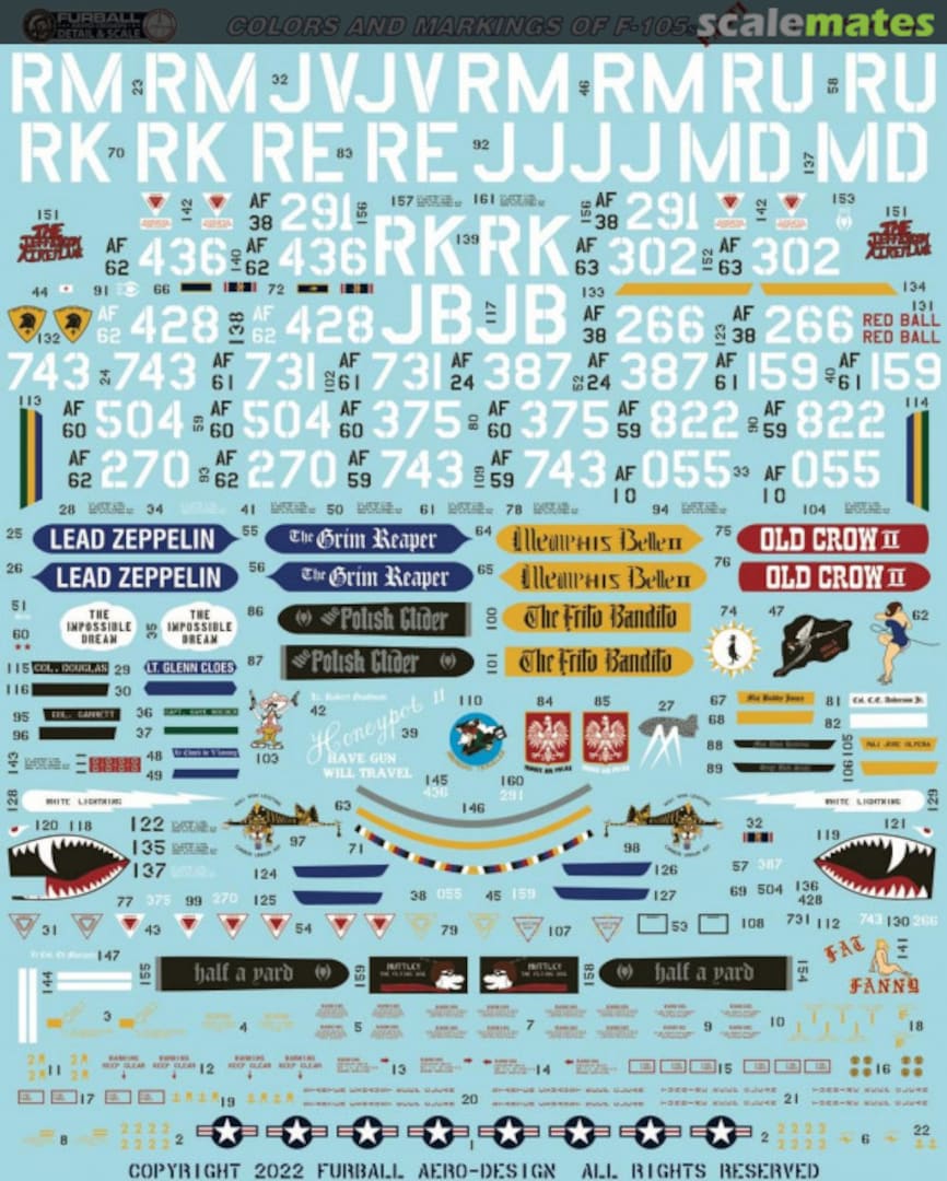 Contents Colors and Markings of F-105s, Part One F/D&S-4826 Furball Aero-Design