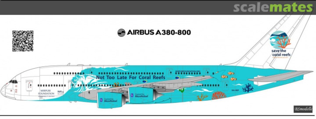 Boxart Airbus A-380 Save Coral Reefs BSM144293_11 BSmodelle