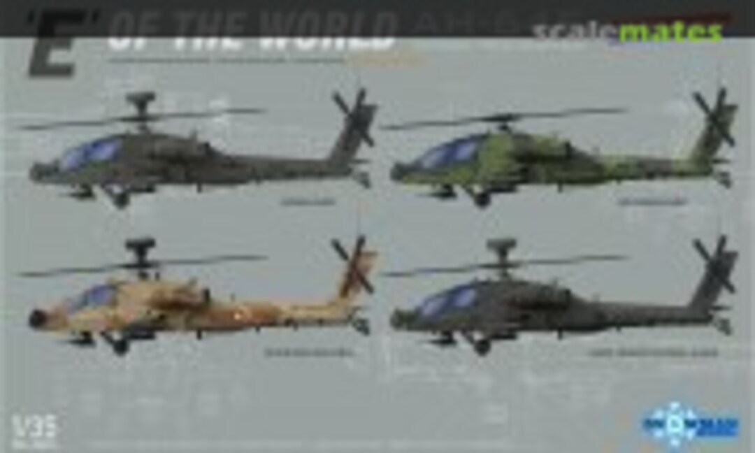 1:35 ‘E’ Of The World AH-64E Attack Helicopter (Snowman Model SP-2603)