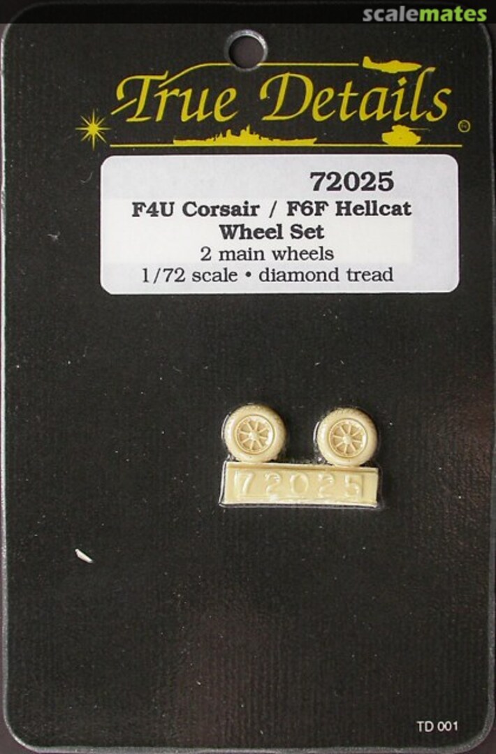 Boxart F4U Corsair / F6F Hellcat Wheel Set 72025 True Details