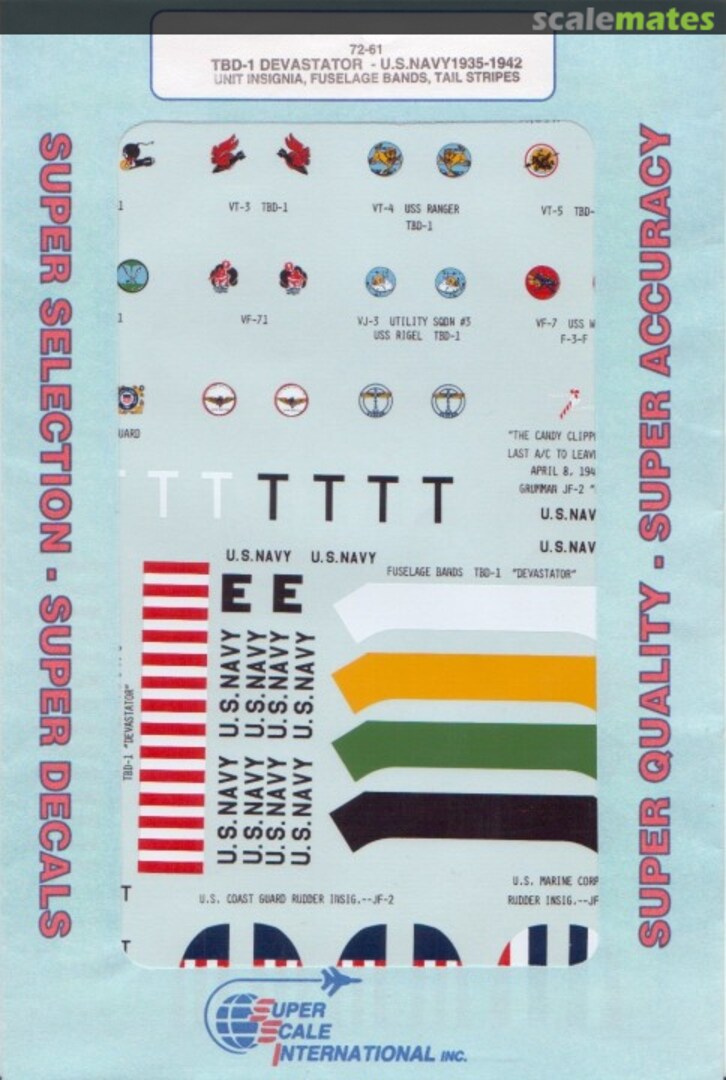 Boxart US Navy TBD-1 Devastator 72-061 SuperScale International