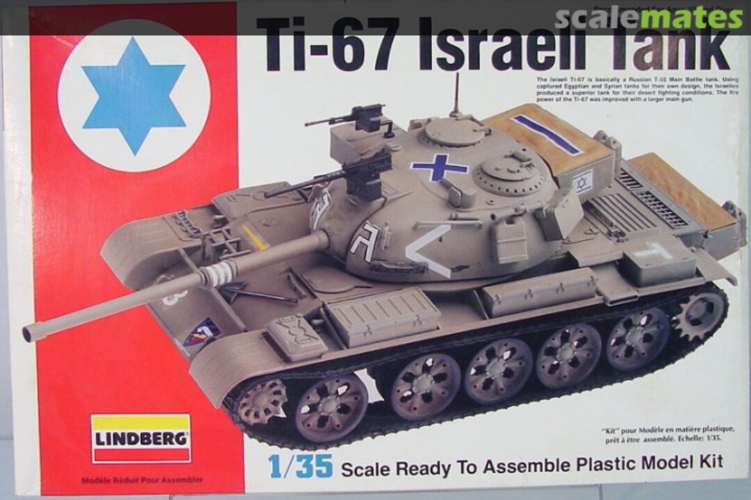 Boxart Ti-67 Israeli Tank 76005 Lindberg