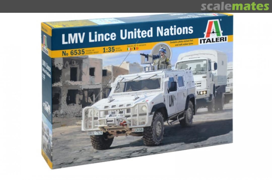 Boxart LMV LINCE UNITED NATIONS 6535 Italeri