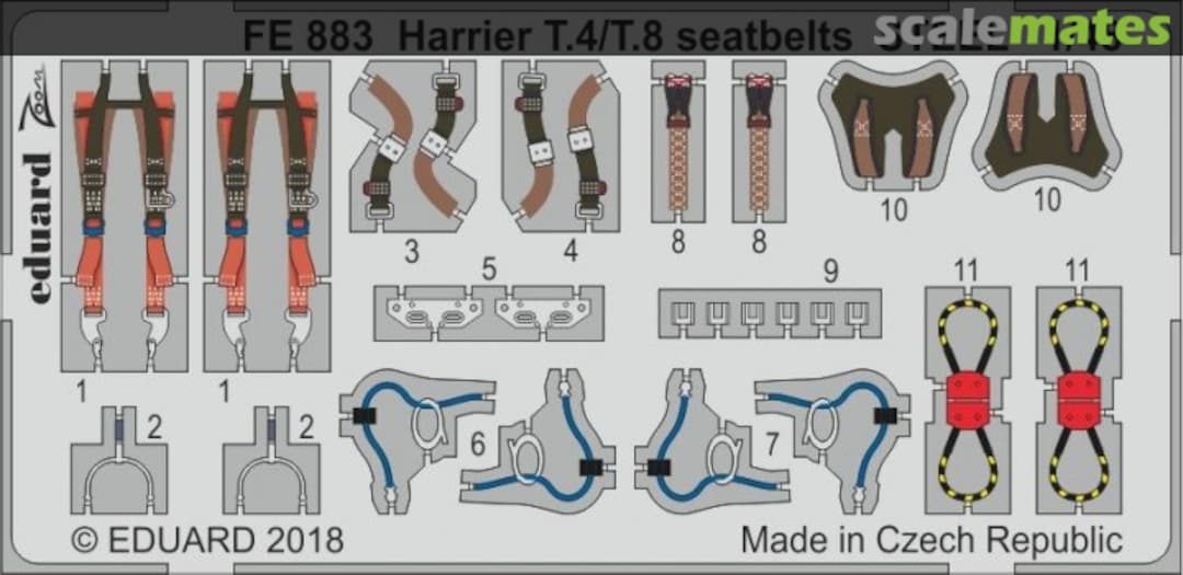 Boxart Harrier T.4/T.8 seatbelts STEEL FE883 Eduard