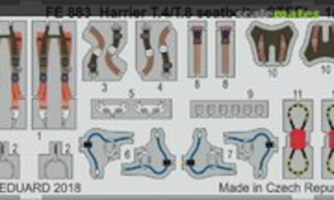 1:48 Harrier T.4/T.8 seatbelts STEEL (Eduard FE883)