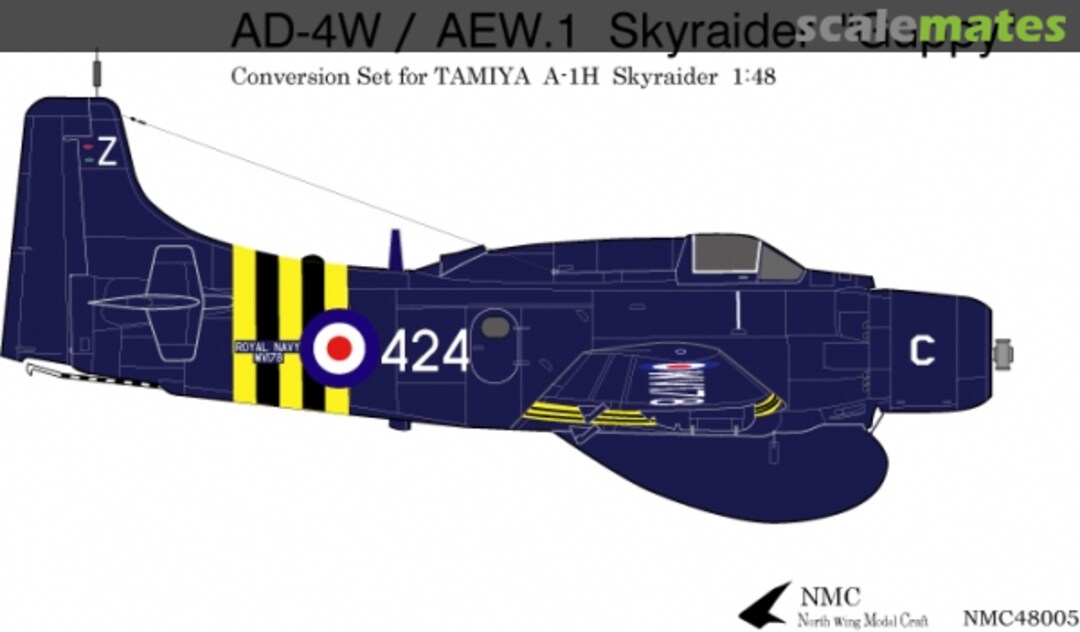 Boxart AD-4W/AEW.1 Skyraider NMC48005 North Wing Model Craft