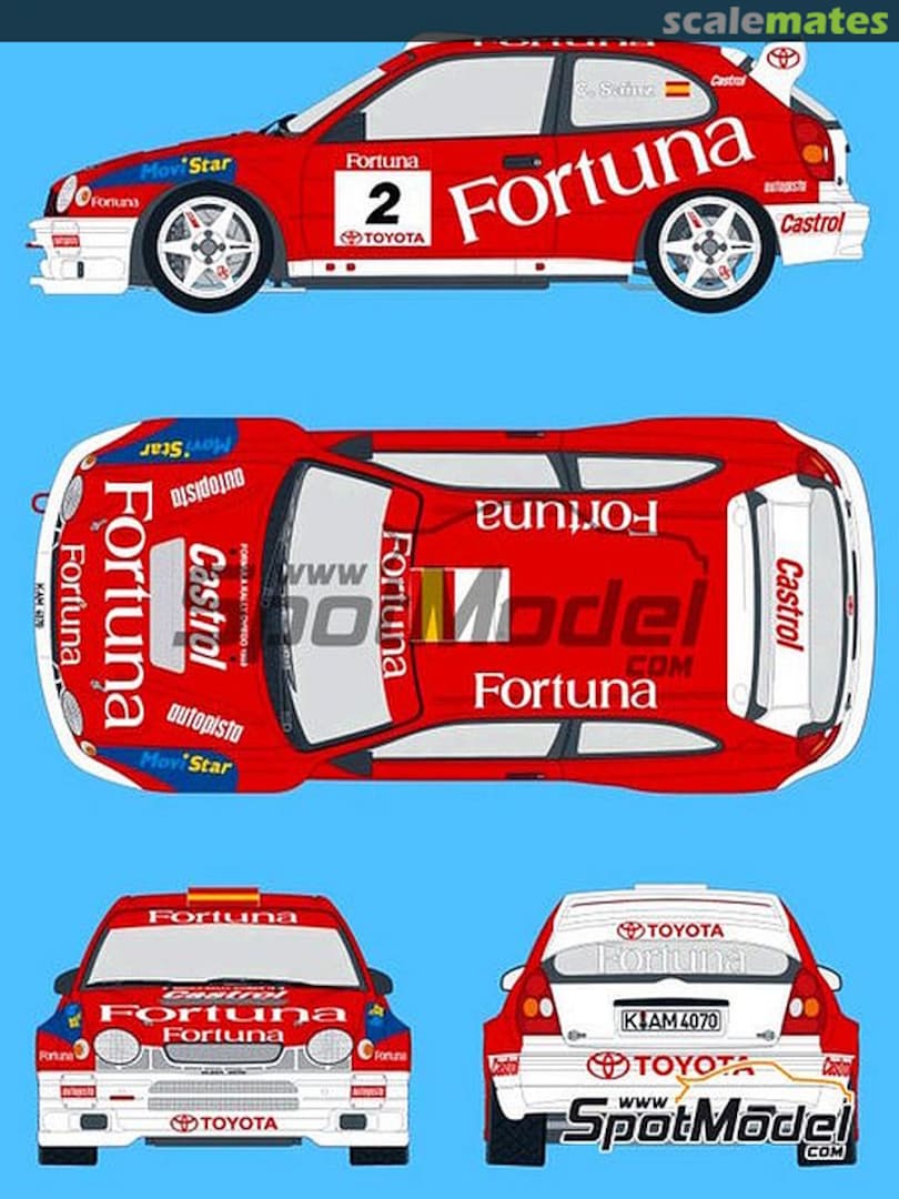 Boxart Toyota Corolla WRC Fortuna #2 SPOT-DC001 SpotModel