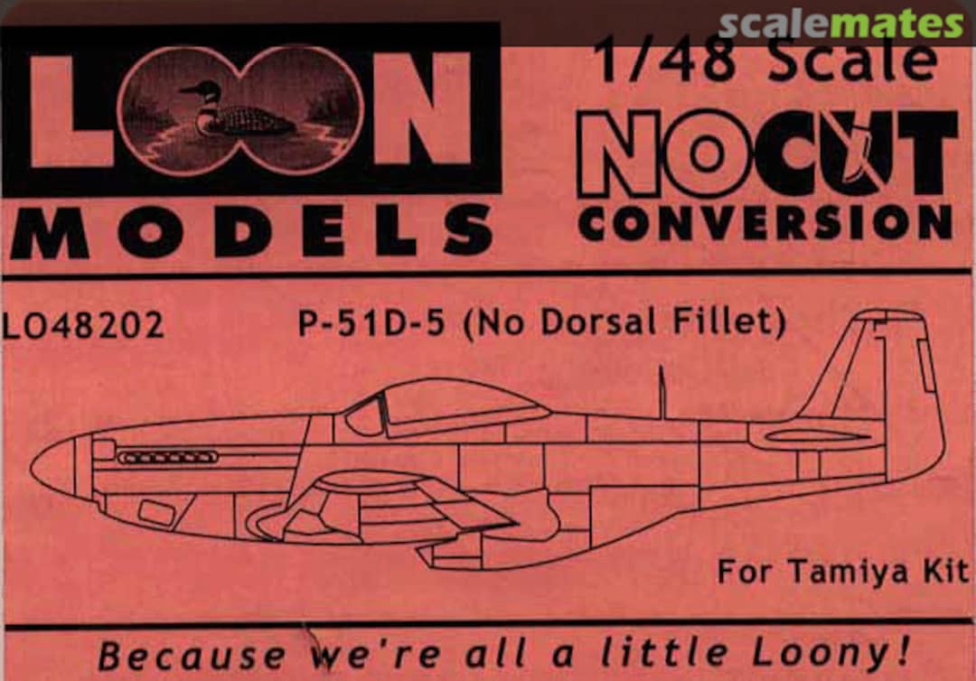 Boxart P-51D-5, no dorsal fillet LO48202 Loon Models