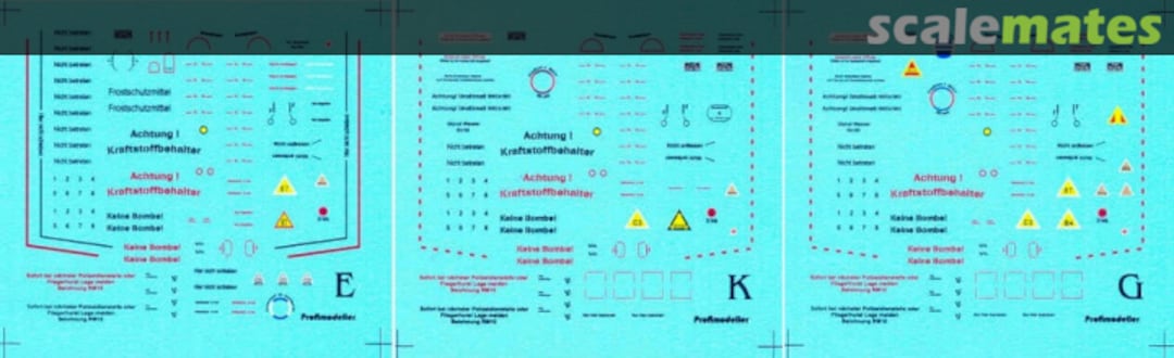 Boxart Me-109E,G,K Stencils 32421 Profimodeller