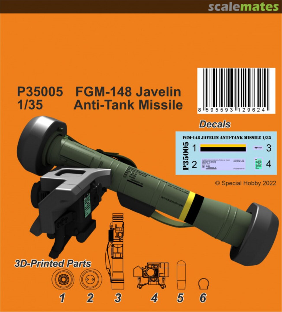 Boxart FGM-148 Javelin Anti-Tank Missile P35005 CMK