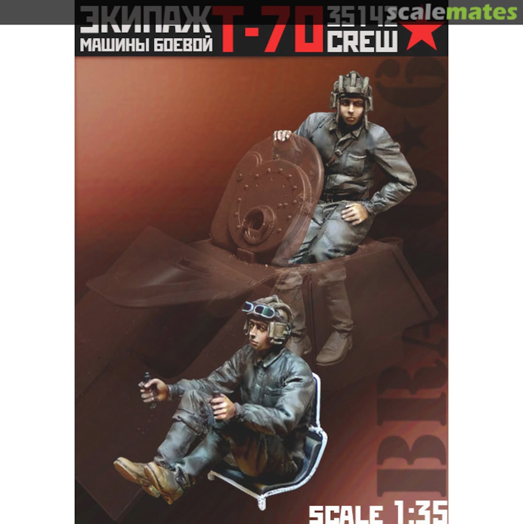 Boxart T-70 crew (Summer) B6-35142 Bravo-6