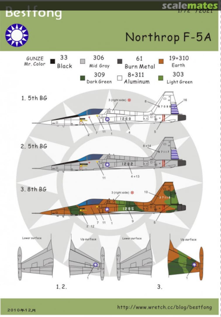 Boxart Northrop F-5A 72021 Bestfong