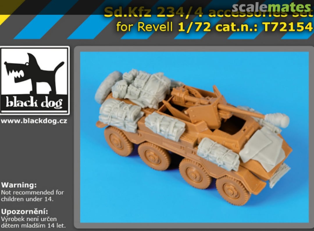 Boxart Sd.Kfz 234/4 accessories set - Revell - 72154 Black Dog