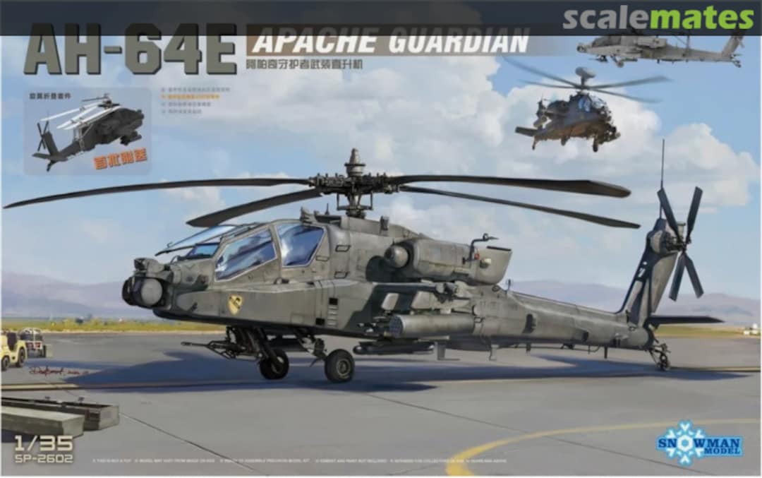 Boxart AH-64E Apache Guardian SP-2602 Snowman Model