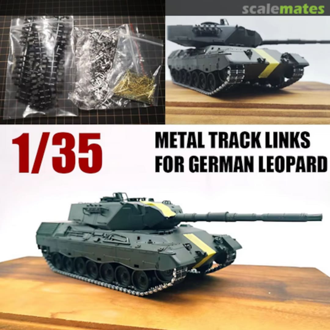 Boxart Metal Track Links for German Leopard 1 SX35016 Sanxin