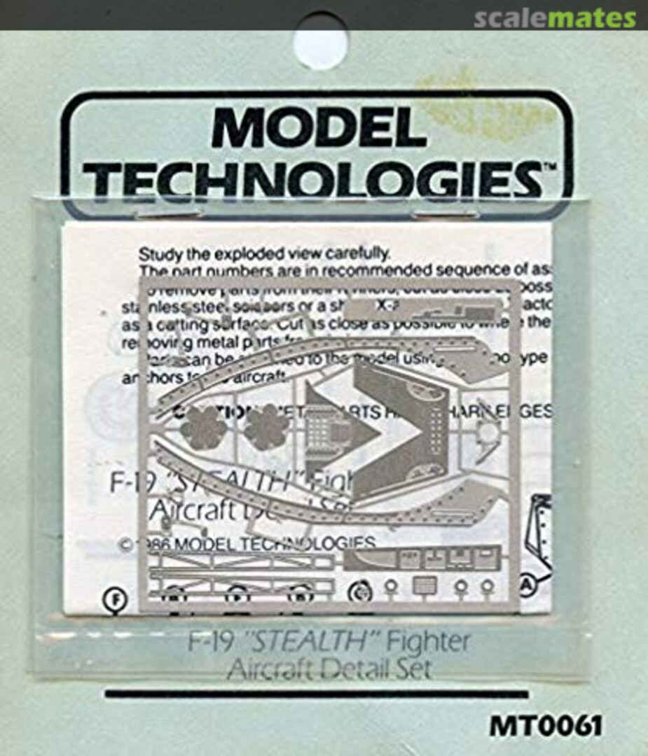 Boxart F-19 Stealth detail set MT0061 Model Technologies