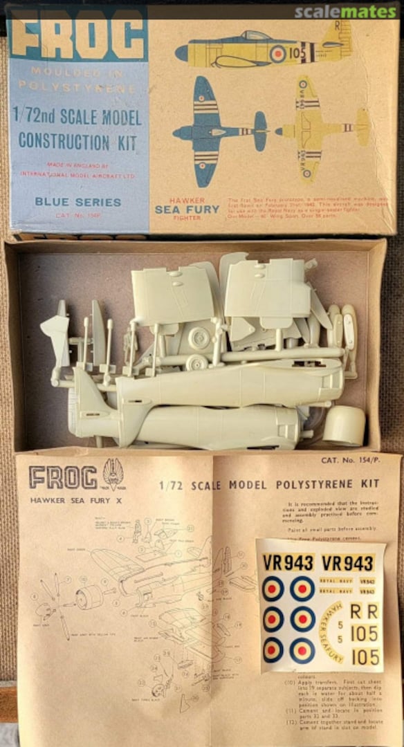 Contents Hawker Sea Fury Fighter 154P FROG