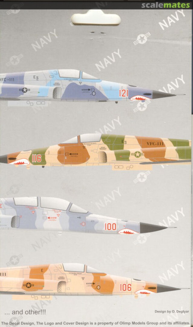 Contents Northrop F-5N/F Tiger II 72-33 Authentic Decals