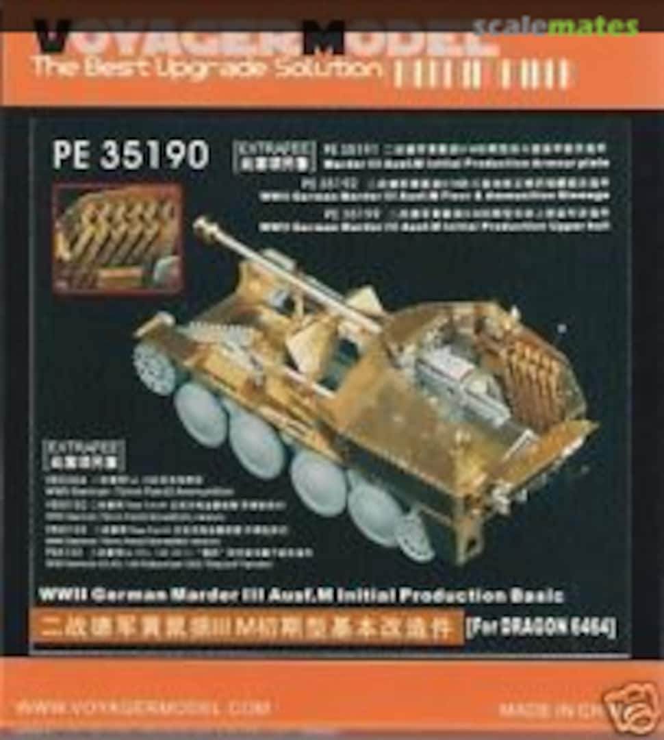 Boxart Marder III Ausf. M Initial Production Basic ~Dragon 6464~ PE35190 Voyager Model