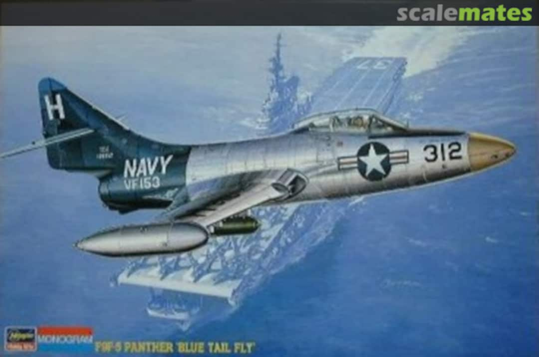 Boxart F9F-5 Panther 'Blue Tail Fly' 86065 Hasegawa/Monogram