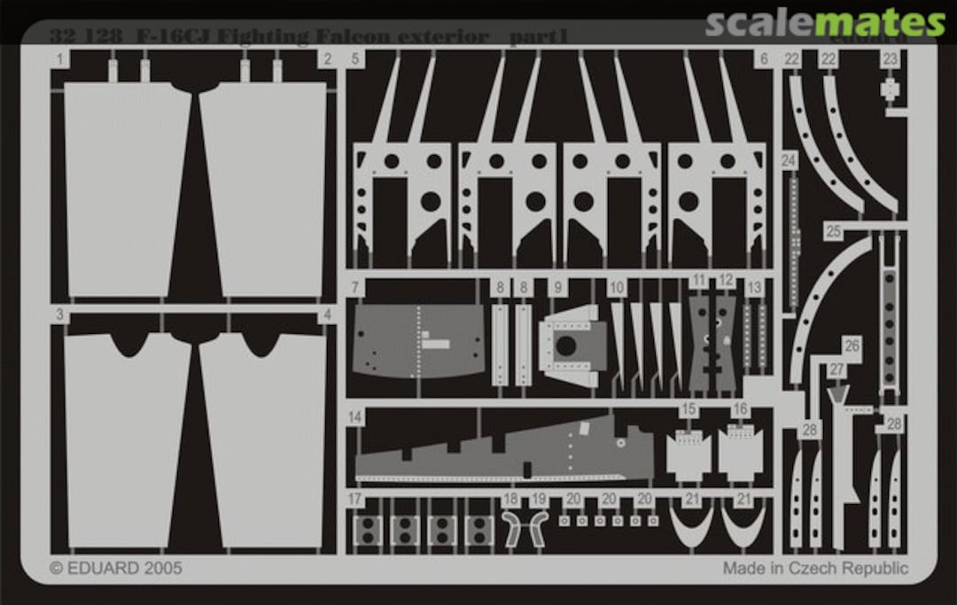 Boxart F-16CJ Fighting Falcon exterior 32128 Eduard