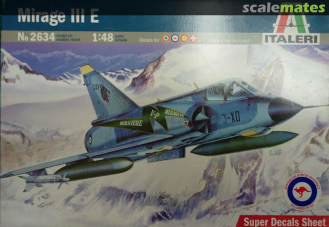 Boxart Mirage III E 2634 Italeri