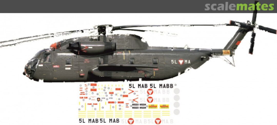 Boxart Sikorsky S-65OE Österreichisches Bundesheer HM 72206 Brent-Air-Decals