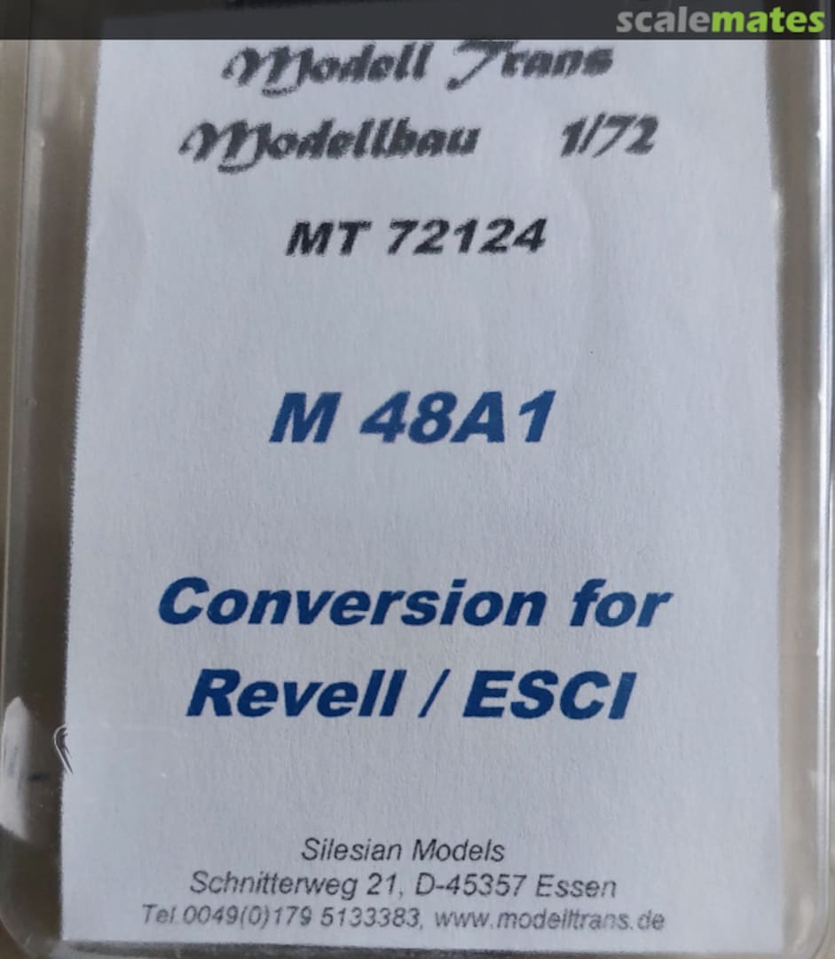 Boxart M 48A1 Conversion for Revell/ESCI MT 72124 Modell Trans Modellbau