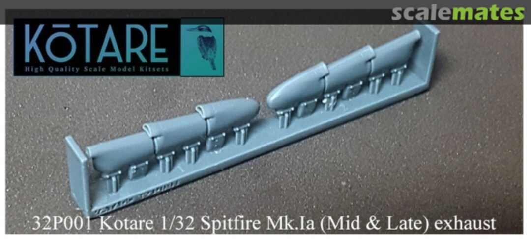 Boxart Spitfire Mk.Ia (Mid & Late) exhausts 32P001 Kotare