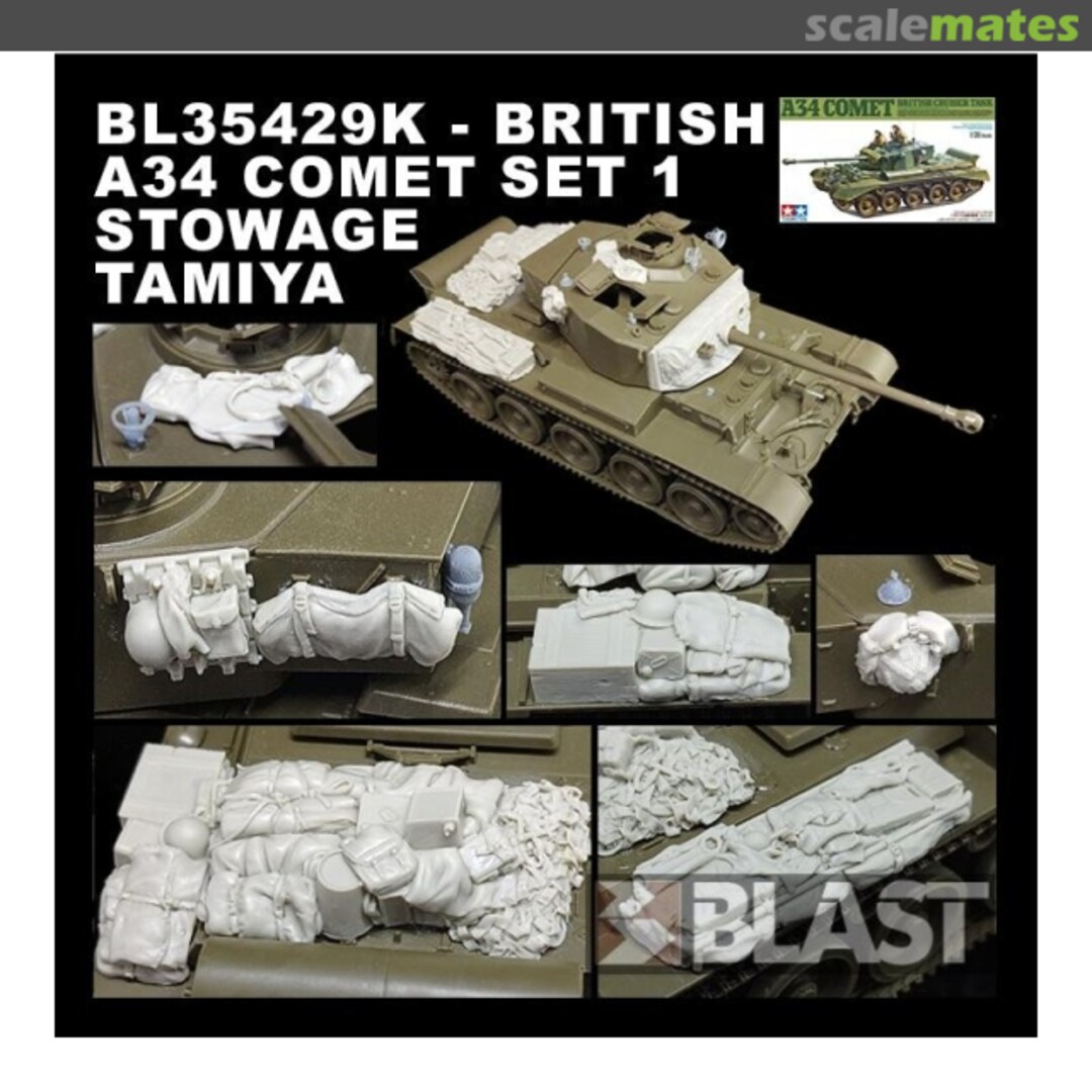 Boxart British A34 Comet set 1 Stowage BL35429K Blast Models