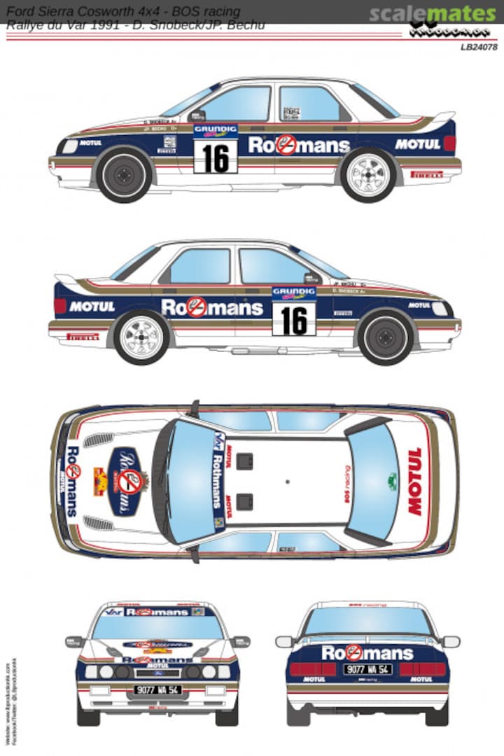 Boxart Ford Sierra Cosworth 4x4 - BOS Racing Team LB24078 LB Production